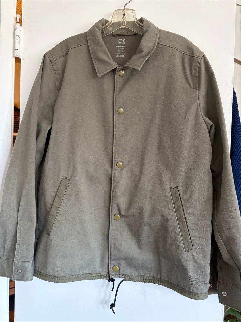 Outerknown Jacket Mens Medium Green Organic Cotton